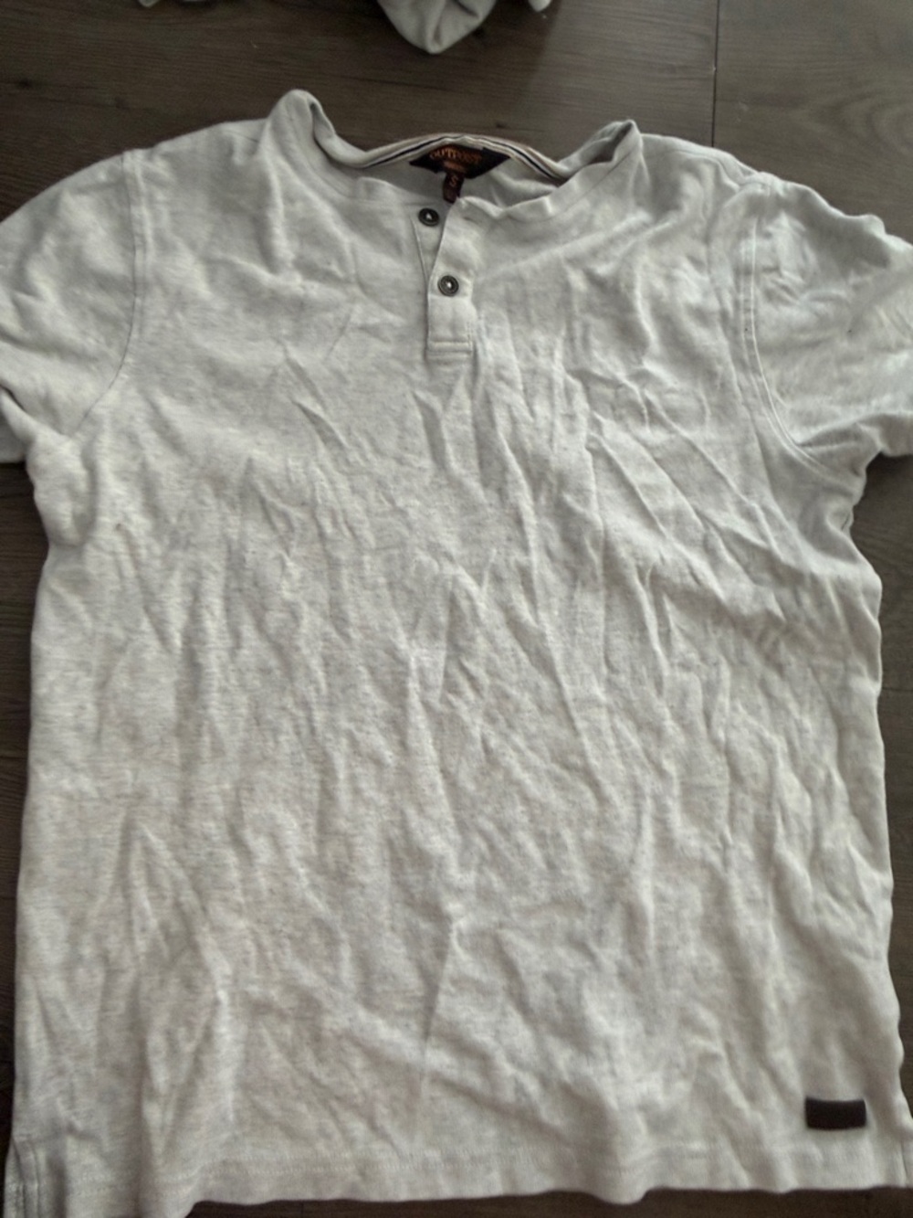 Men's White Short-Sleeve outpost Shirt